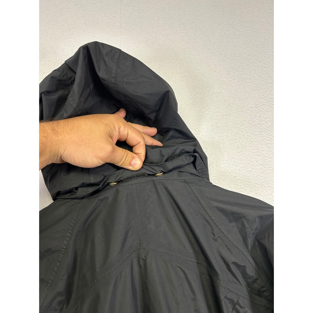 Gorpcore Hiking Columbia Womens XL Black Omni-Tech Waterproof Rain Jacket Shell - Picture 8 of 14